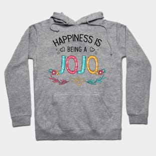 Happiness Is Being A Jojo Wildflowers Valentines Mothers Day Hoodie